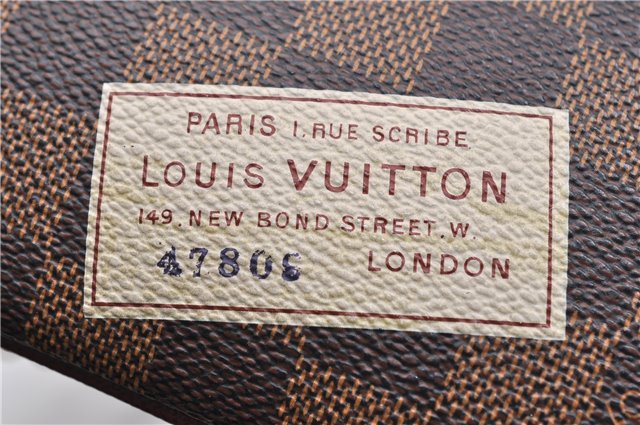 Authentic Louis Vuitton Damier Pochette Mira MM Accessory Pouch N63080 LV 6211E