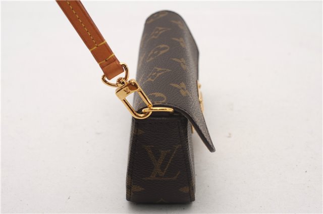 Auth Louis Vuitton Monogram Pochette Lagoon Clutch Glasses Case M60008 LV 6212F