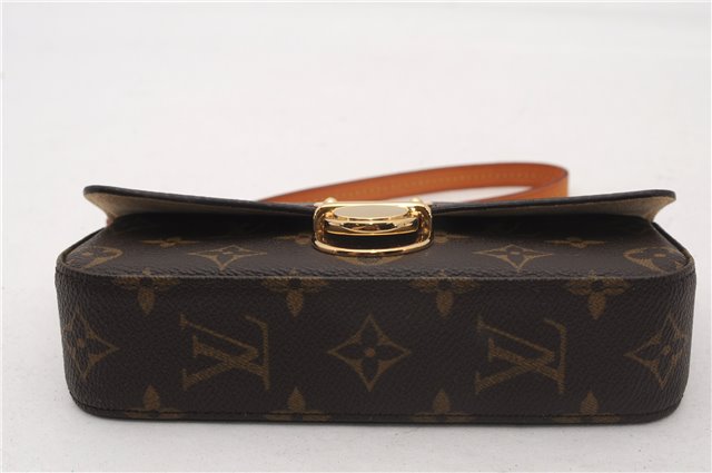 Auth Louis Vuitton Monogram Pochette Lagoon Clutch Glasses Case M60008 LV 6212F