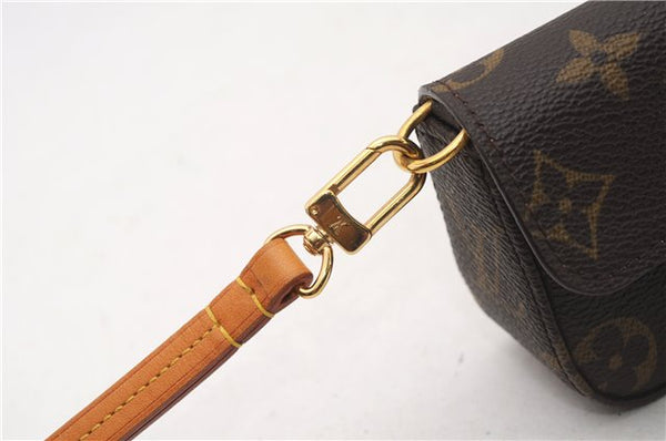 Auth Louis Vuitton Monogram Pochette Lagoon Clutch Glasses Case M60008 LV 6212F