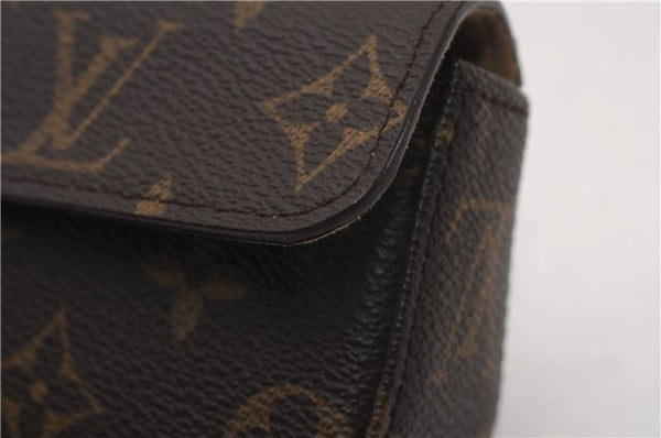 Auth Louis Vuitton Monogram Pochette Lagoon Clutch Glasses Case M60008 LV 6212F