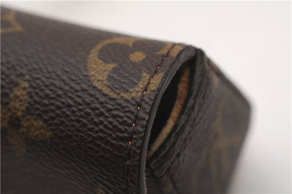 Auth Louis Vuitton Monogram Pochette Lagoon Clutch Glasses Case M60008 LV 6212F