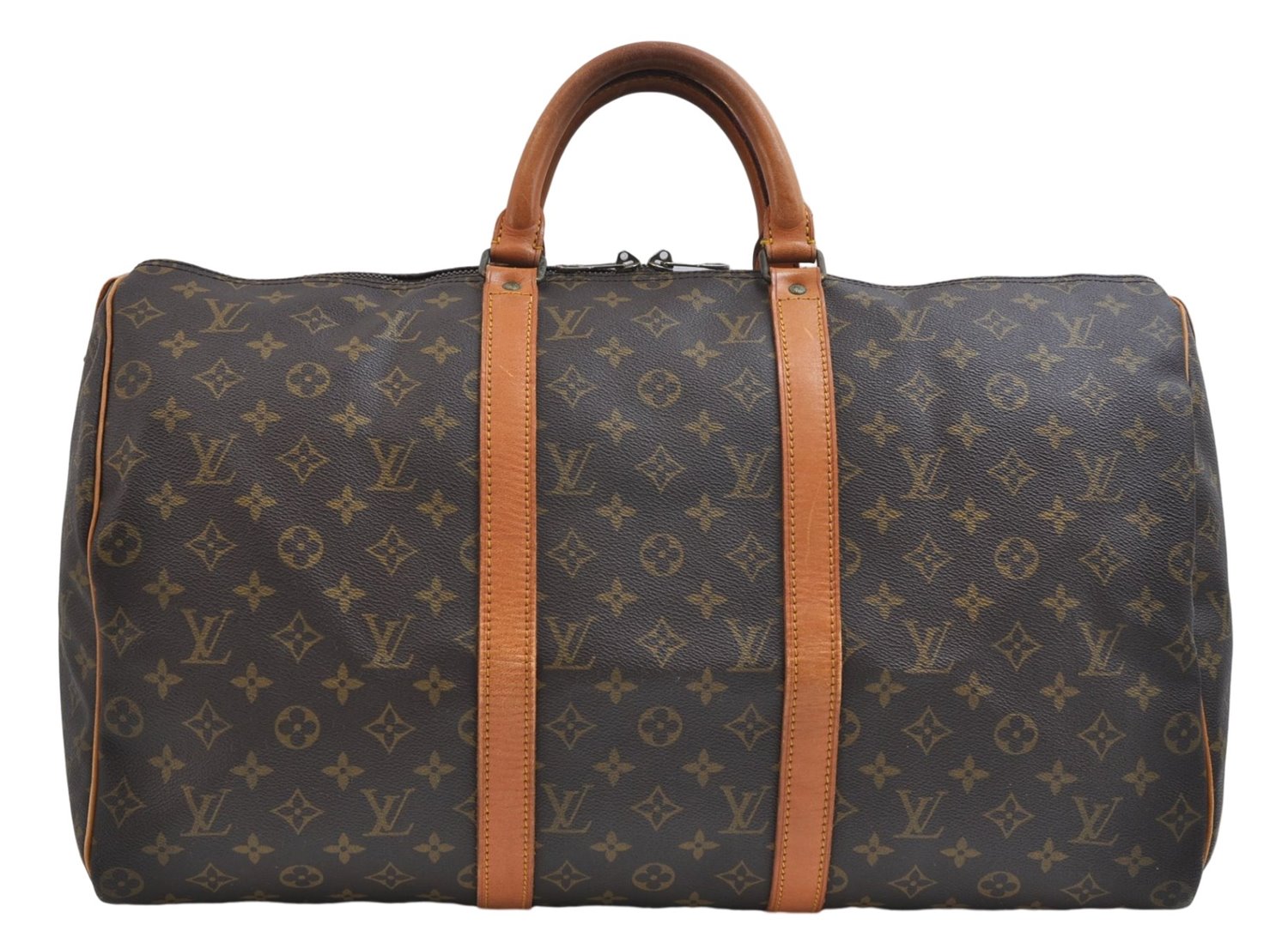 Authentic Louis Vuitton Monogram Keepall 50 Travel Boston Bag M41426 LV 6213E