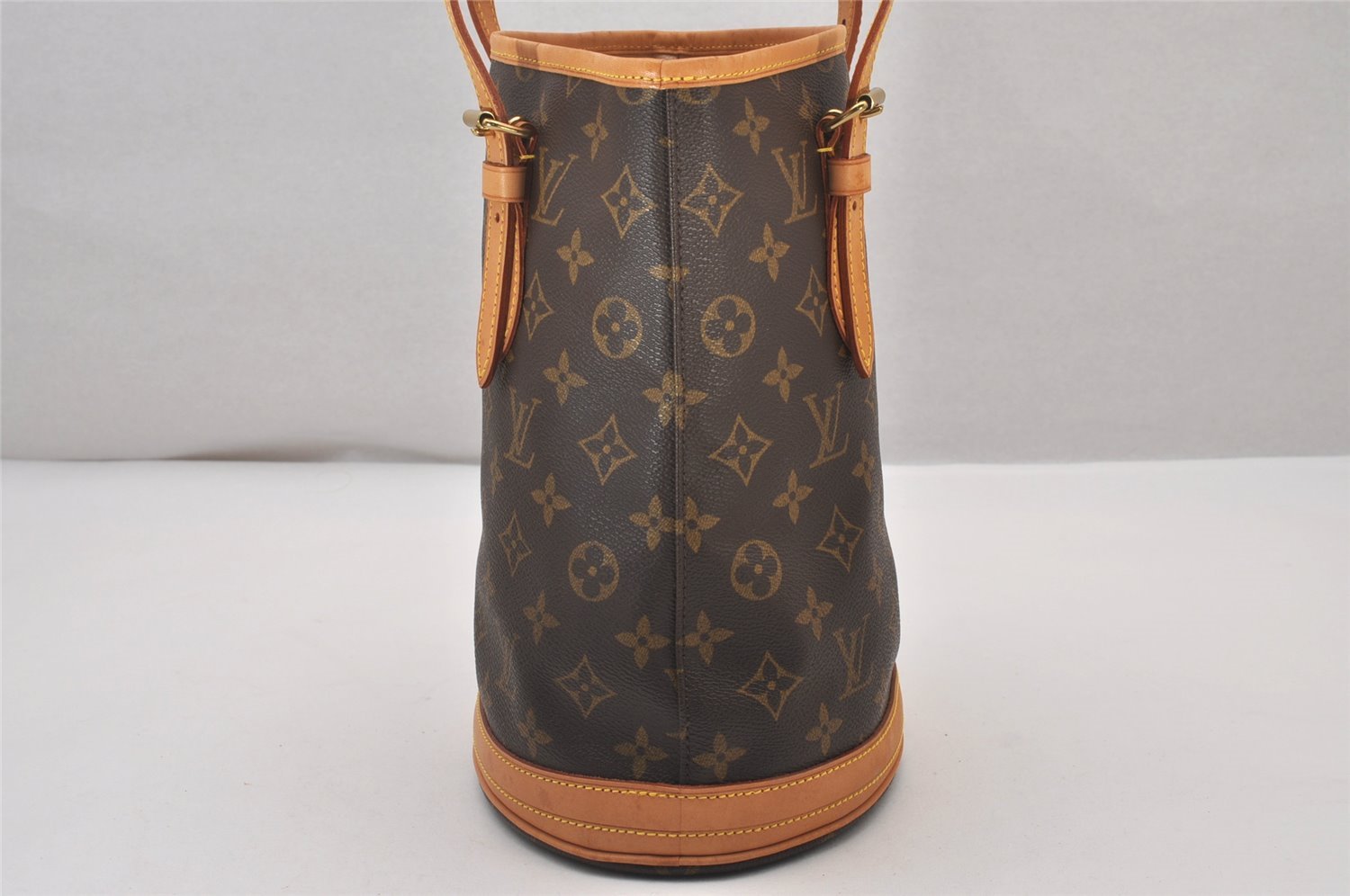 Authentic Louis Vuitton Monogram Bucket PM Shoulder Tote Bag M42238 LV 6214I
