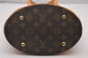 Authentic Louis Vuitton Monogram Bucket PM Shoulder Tote Bag M42238 LV 6214I