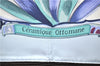 Authentic HERMES Carre 90 Scarf "Ceramique Ottomane" Silk Light Blue 6219F