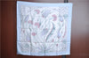 Authentic HERMES Carre 90 Scarf "Ceramique Ottomane" Silk Light Blue 6219F