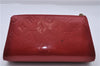 Auth LOUIS VUITTON Monogram Vernis Trousse Cosmetic MM Pouch Red M91430 LV 6220C