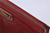 Auth LOUIS VUITTON Monogram Vernis Trousse Cosmetic MM Pouch Red M91430 LV 6220C