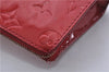 Auth LOUIS VUITTON Monogram Vernis Trousse Cosmetic MM Pouch Red M91430 LV 6220C
