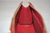 Auth LOUIS VUITTON Monogram Vernis Trousse Cosmetic MM Pouch Red M91430 LV 6220C