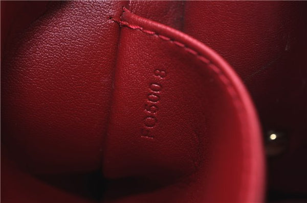 Auth LOUIS VUITTON Monogram Vernis Trousse Cosmetic MM Pouch Red M91430 LV 6220C