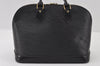 Authentic Louis Vuitton Epi Alma PM Hand Bag Black M40302 LV 6220I