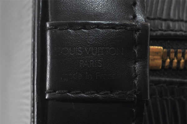 Authentic Louis Vuitton Epi Alma PM Hand Bag Black M40302 LV 6220I