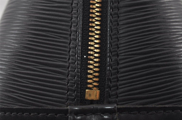 Authentic Louis Vuitton Epi Alma PM Hand Bag Black M40302 LV 6220I