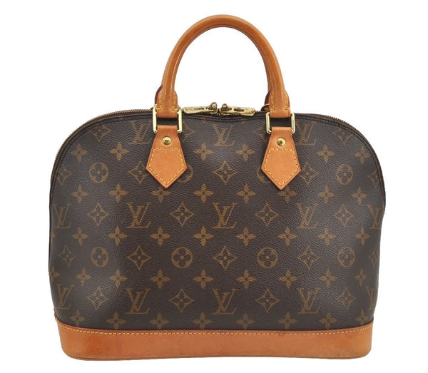 Authentic Louis Vuitton Monogram Alma Hand Bag Purse M51130 LV 6221I