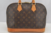 Authentic Louis Vuitton Monogram Alma Hand Bag Purse M51130 LV 6221I