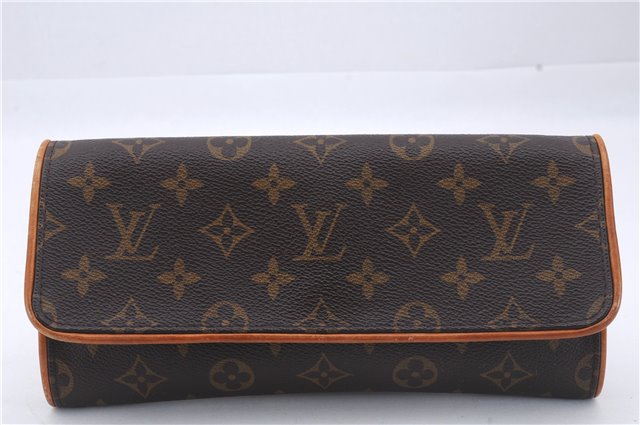 Auth Louis Vuitton Monogram Pochette Twin GM Shoulder Bag M51852 LV Junk 6222D