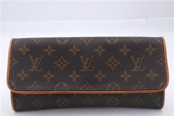 Auth Louis Vuitton Monogram Pochette Twin GM Shoulder Bag M51852 LV Junk 6222D