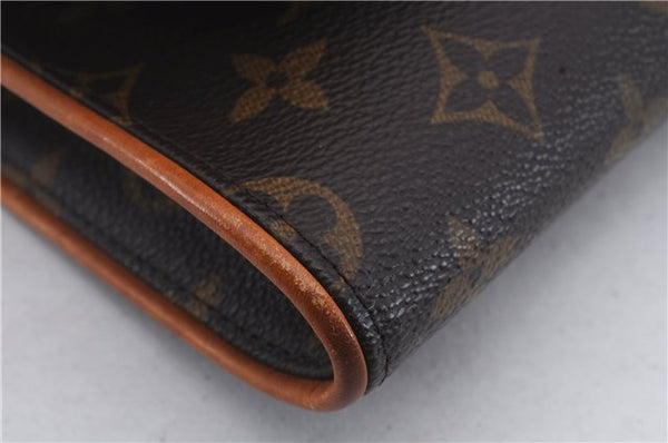 Auth Louis Vuitton Monogram Pochette Twin GM Shoulder Bag M51852 LV Junk 6222D