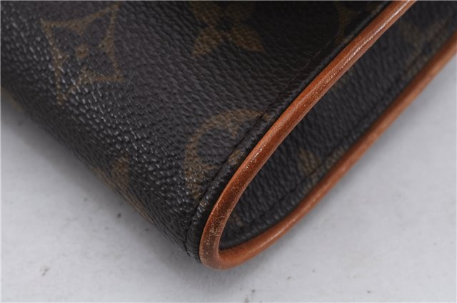 Auth Louis Vuitton Monogram Pochette Twin GM Shoulder Bag M51852 LV Junk 6222D