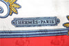 Authentic HERMES Carre 90 Scarf "Joies d'Hiver" Silk Red 6222F