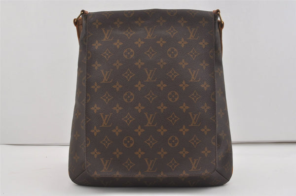 Authentic Louis Vuitton Monogram Musette Shoulder Cross Body Bag M51256 LV 6222I