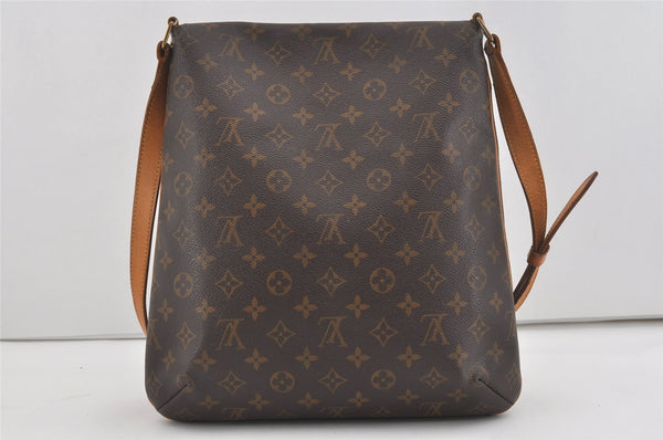 Authentic Louis Vuitton Monogram Musette Shoulder Cross Body Bag M51256 LV 6222I