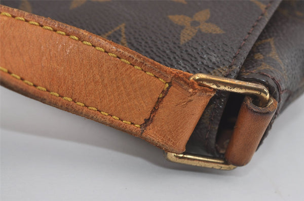 Authentic Louis Vuitton Monogram Musette Shoulder Cross Body Bag M51256 LV 6222I