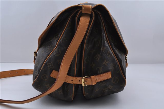 Auth LOUIS VUITTON Monogram Saumur 35 Shoulder Cross Body Bag M42254 LV 6223C