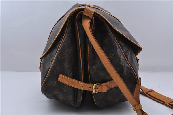 Auth LOUIS VUITTON Monogram Saumur 35 Shoulder Cross Body Bag M42254 LV 6223C
