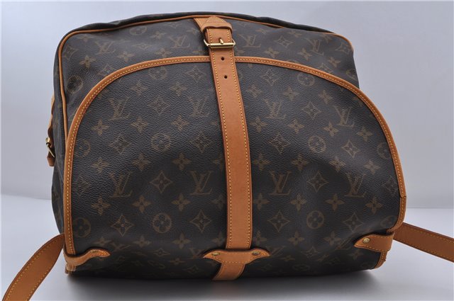 Auth LOUIS VUITTON Monogram Saumur 35 Shoulder Cross Body Bag M42254 LV 6223C