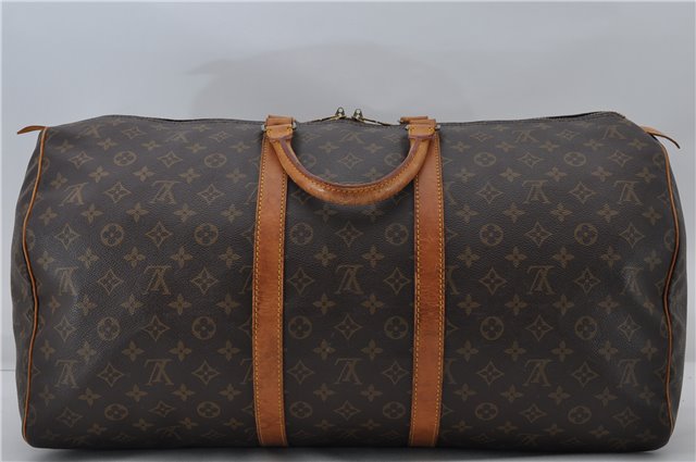 Authentic Louis Vuitton Monogram Keepall 55 Travel Boston Bag M41424 LV 6223E