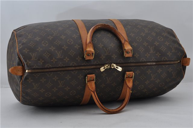 Authentic Louis Vuitton Monogram Keepall 55 Travel Boston Bag M41424 LV 6223E
