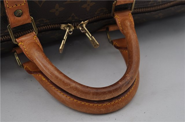 Authentic Louis Vuitton Monogram Keepall 55 Travel Boston Bag M41424 LV 6223E