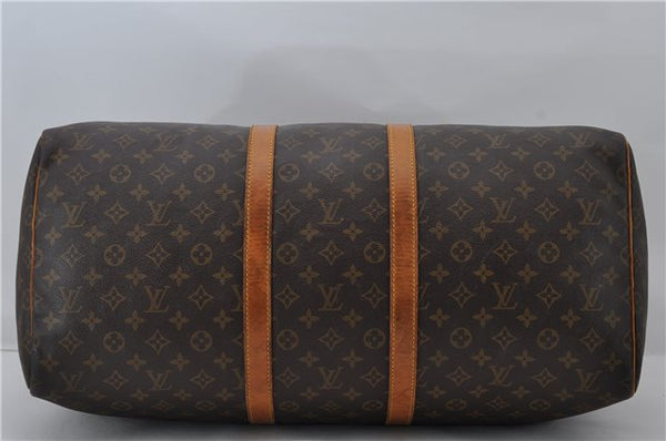 Authentic Louis Vuitton Monogram Keepall 55 Travel Boston Bag M41424 LV 6223E