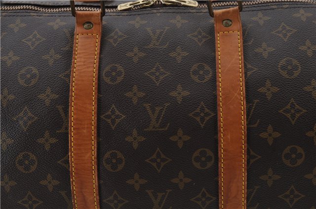 Authentic Louis Vuitton Monogram Keepall 55 Travel Boston Bag M41424 LV 6223E