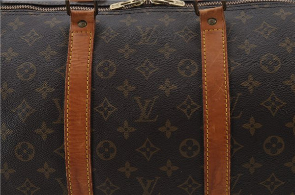 Authentic Louis Vuitton Monogram Keepall 55 Travel Boston Bag M41424 LV 6223E