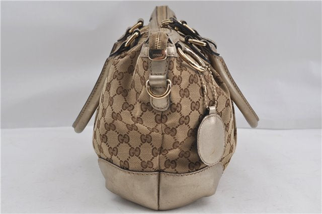 Auth GUCCI Sukey 2Way Shoulder Hand Bag GG Canvas Leather 247902 Brown 6224D