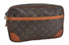 Authentic Louis Vuitton Monogram Compiegne 28 Clutch Hand Bag M51845 LV 6224I