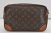 Authentic Louis Vuitton Monogram Compiegne 28 Clutch Hand Bag M51845 LV 6224I