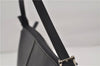 Authentic BURBERRY Vintage Leather Shoulder Hand Bag Purse Black 6227D