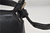 Authentic BURBERRY Vintage Leather Shoulder Hand Bag Purse Black 6227D