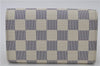 Auth Louis Vuitton Damier Azur Porte Monnaie Billets Tresor N61744 Wallet 6228E