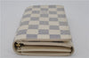 Auth Louis Vuitton Damier Azur Porte Monnaie Billets Tresor N61744 Wallet 6228E