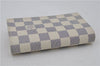 Auth Louis Vuitton Damier Azur Porte Monnaie Billets Tresor N61744 Wallet 6228E