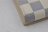 Auth Louis Vuitton Damier Azur Porte Monnaie Billets Tresor N61744 Wallet 6228E