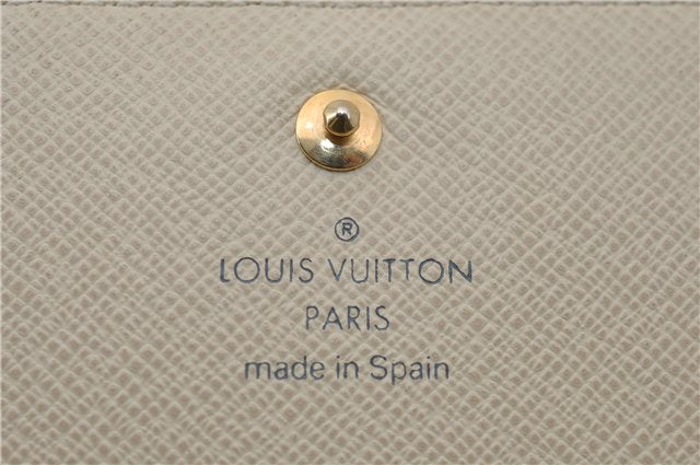 Auth Louis Vuitton Damier Azur Porte Monnaie Billets Tresor N61744 Wallet 6228E