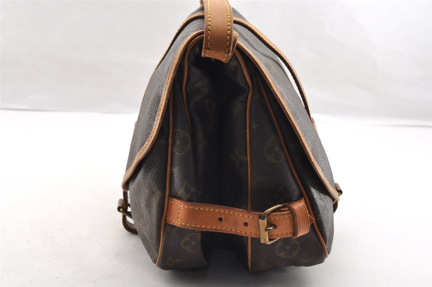 Authentic Louis Vuitton Monogram Saumur 30 Shoulder Cross Bag M42256 LV 6228I