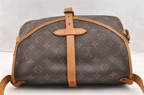 Authentic Louis Vuitton Monogram Saumur 30 Shoulder Cross Bag M42256 LV 6228I